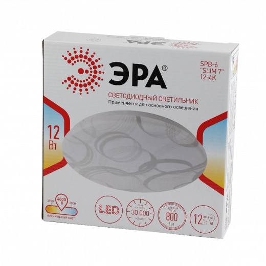 Накладной светильник Эра Slim SPB-6 Slim 7 12-4K