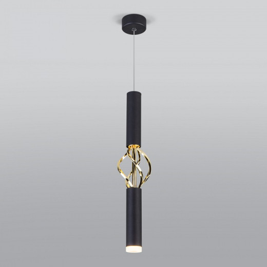 Подвесной светильник Eurosvet Lance 50191/1 LED черный/золото