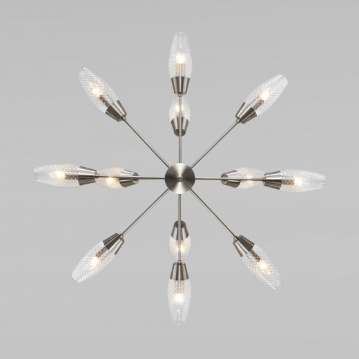 Люстра на штанге Eurosvet Thalia 60140/12 сатин-никель