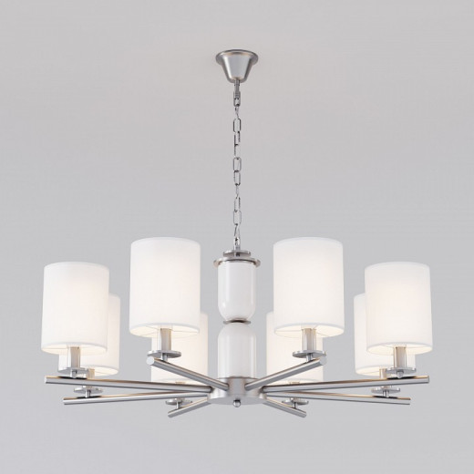 Подвесная люстра Eurosvet Caprera 60146/8 никель