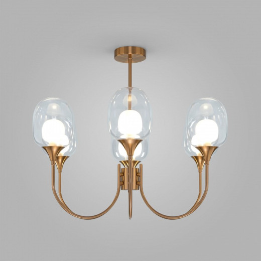 Люстра на штанге Eurosvet Spritz 70217/6 латунь