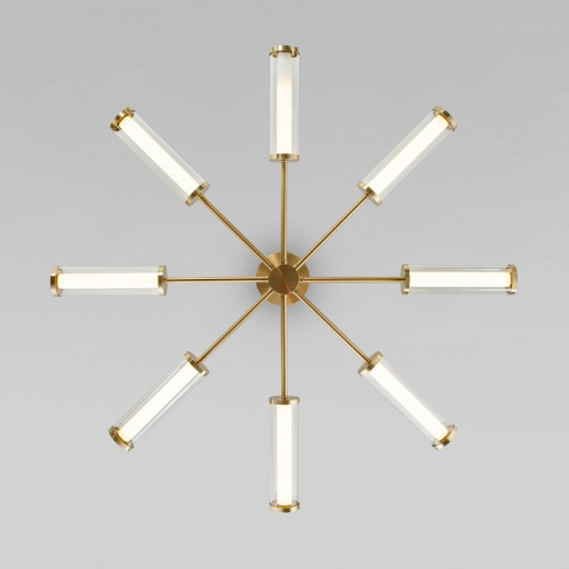 Люстра на штанге Eurosvet Stark 50386 LED латунь