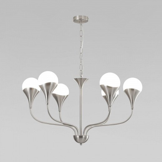 Подвесная люстра Eurosvet Calyx 60169/6 никель