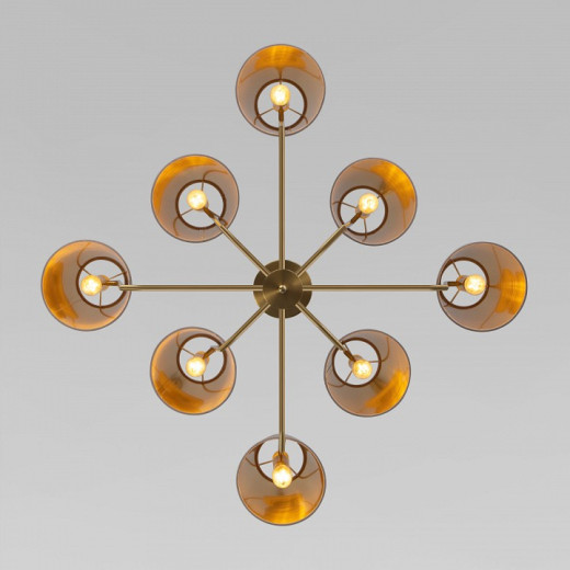 Люстра на штанге Eurosvet Topanga 60173/8 латунь