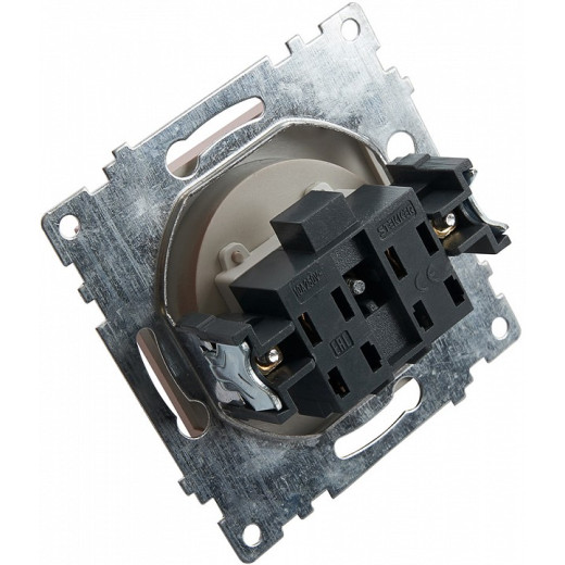 Розетка без заземления и со шторками, без рамки Stekker Катрин 39581