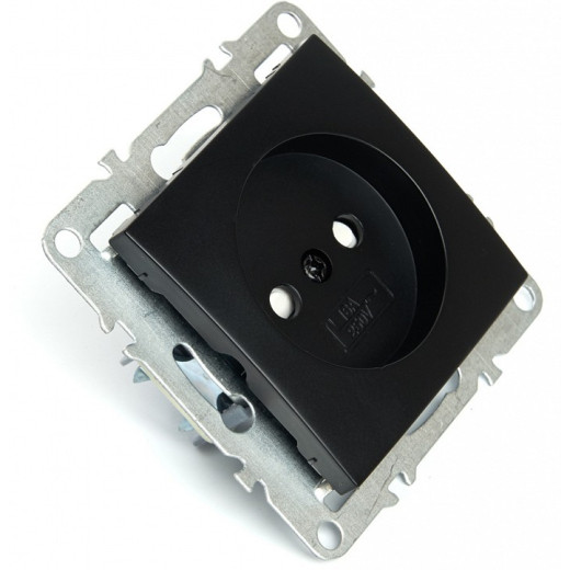 Розетка без заземления и со шторками, без рамки Stekker Эрна 49153