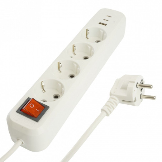 Удлинитель с выключателем Stekker Home 50140