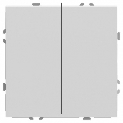 Выключатель двухклавишный без рамки Stekker Эмили 50162
