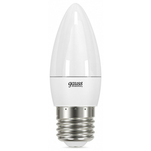 Лампа светодиодная Gauss Led Elementary Candle E27 6Вт 3000K 33216