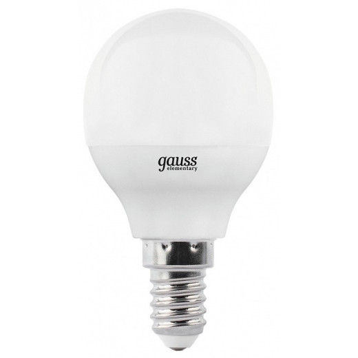 Лампа светодиодная Gauss LED Elementary Globe E14 8Вт 3000K 53118