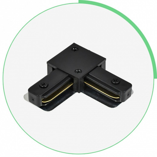 Соединитель угловой L-образный для треков Hesby Lighting Skylite 0005