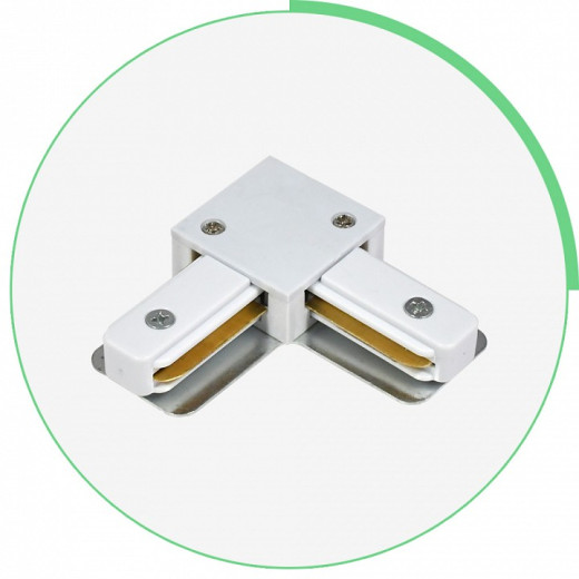 Соединитель угловой L-образный для треков Hesby Lighting Skylite 0030