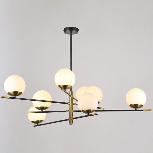 Люстра на штанге ILLUMICO IL0063 IL0063-8P-79 BK COP