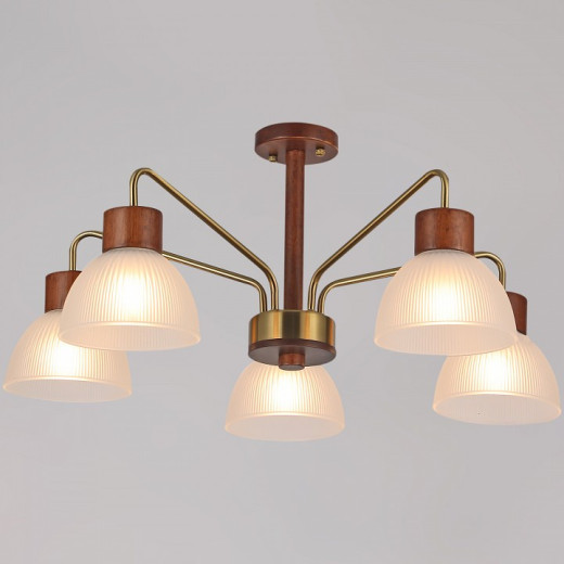 Люстра на штанге ILLUMICO  IL0286-5C-79 BR