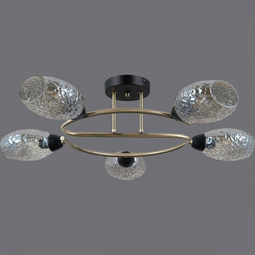 Потолочная люстра ILLUMICO  IL0300-5CSQ-79 BK AB