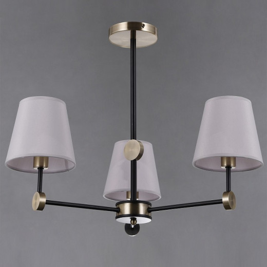 Люстра на штанге ILLUMICO CASTOR IL0394-3CSQ-24 BK AB CASTOR