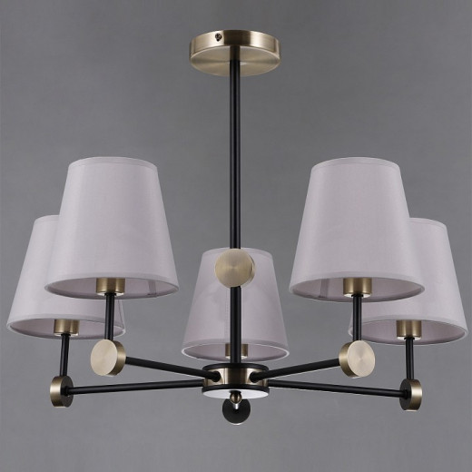 Люстра на штанге ILLUMICO CASTOR IL0394-5CSQ-24 BK AB CASTOR