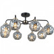 Люстра на штанге ILLUMICO  IL0447-8CSQ-79 BK