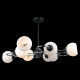 Люстра на штанге ILLUMICO  IL0451-8PCSQ-79 BK