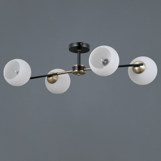 Люстра на штанге ILLUMICO LIBRA IL0469-4CSQ-24 BK AB LIBRA