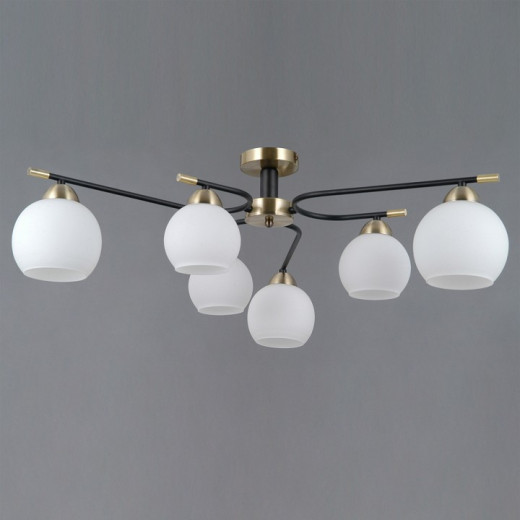 Потолочная люстра ILLUMICO LIBRA IL0638-6CSQ-24 AB BK LIBRA