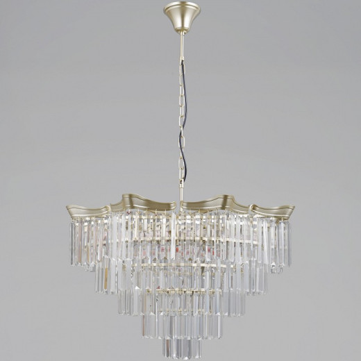 Подвесная люстра ILLUMICO LYRA IL3575-8+4PSQ-24 GD LYRA