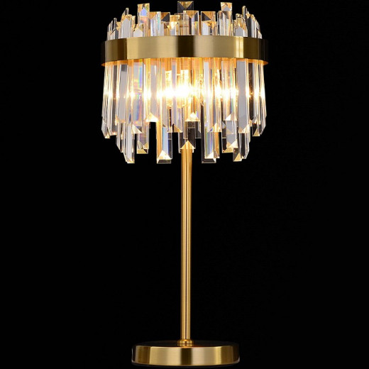 Настольная лампа декоративная ILLUMICO IL5189 IL5189-3TLS-29 BRASS MIRAGE