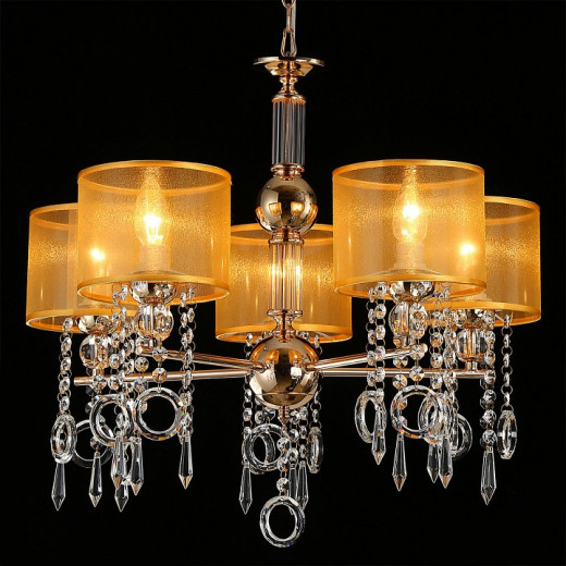 Подвесная люстра ILLUMICO  IL6219-5P-27 GD