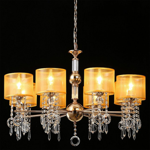 Подвесная люстра ILLUMICO  IL6219-8P-27 GD