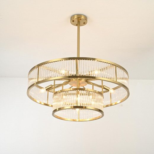 Люстра на штанге Imperiumloft RH Marais Round Chandelier D80 40,2668