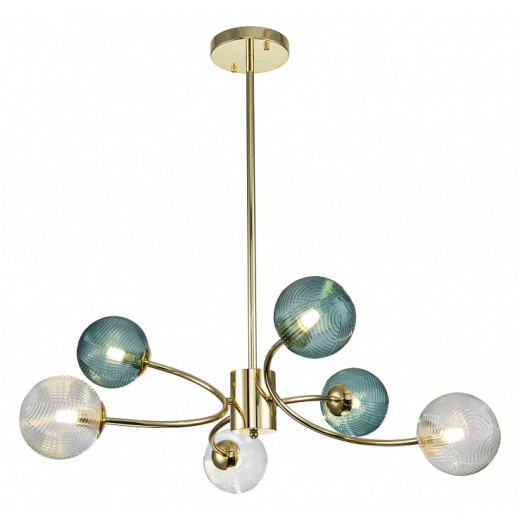 Люстра на штанге Indigo Selva 11032/6R Gold