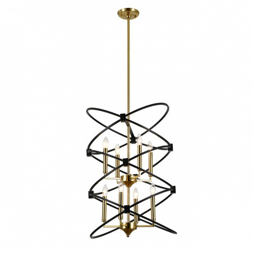 Люстра на штанге Indigo Trionfo 10020/8R Black