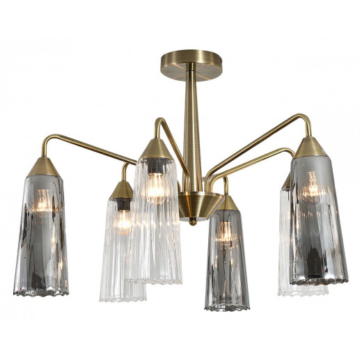 Люстра на штанге Indigo Campana 13028/6R Brass