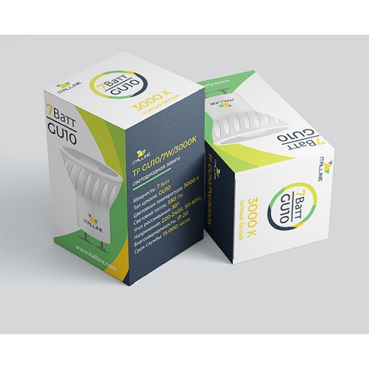 Лампа светодиодная Italline TP GU10 7Вт 3000K TP GU10/7W/3000K