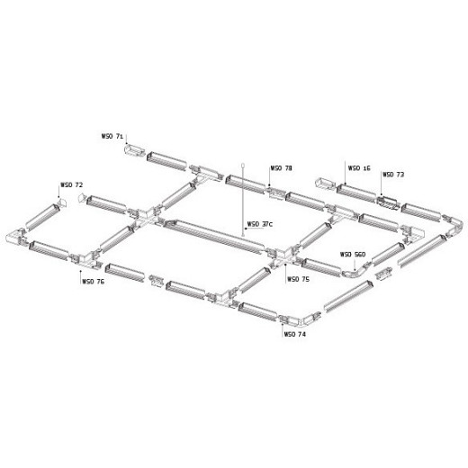 Подвес для трека Italline WSO WSO 37C chrome