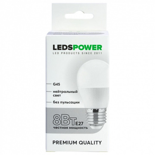 Лампа светодиодная LEDS POWER G45 006789