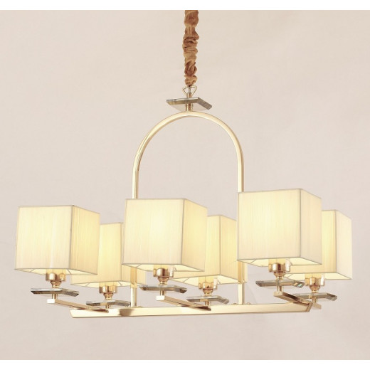 Подвесная люстра LUMINA DECO Liniano LDP 17100-6 GD