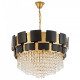 Подвесная люстра LUMINA DECO MOLINA LDP 7045-600 BK+GD
