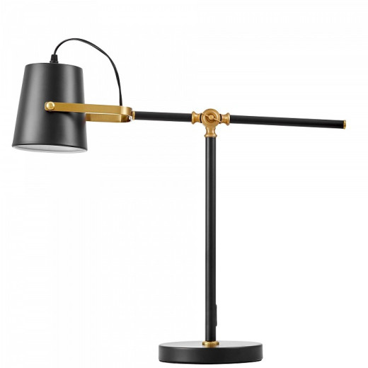 Настольная лампа офисная LUMINA DECO FELA LDT 7733-1 BK+MD