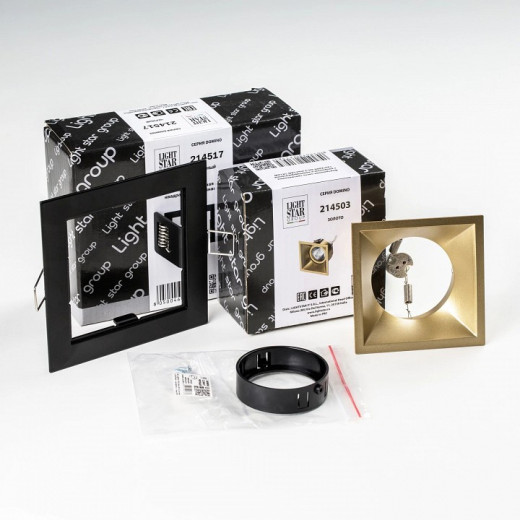 Встраиваемый светильник Lightstar Domino D51703BMOD