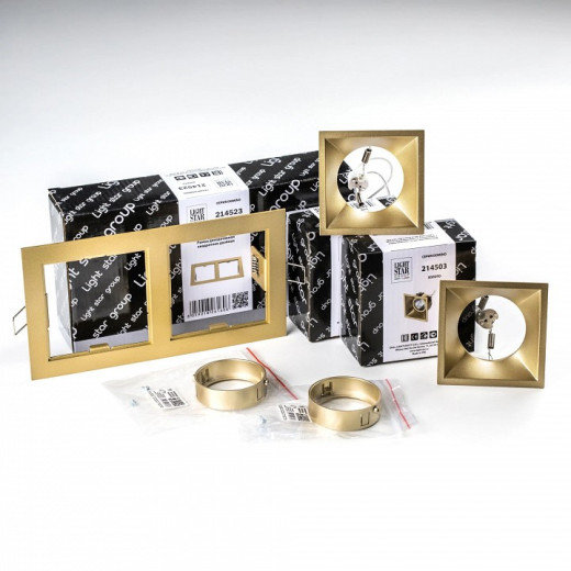 Встраиваемый светильник Lightstar Domino D5230303GMOD