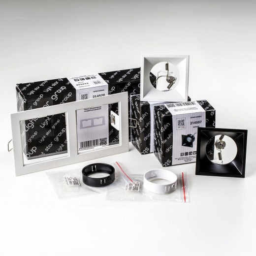 Встраиваемый светильник Lightstar Domino D5260607WBMOD