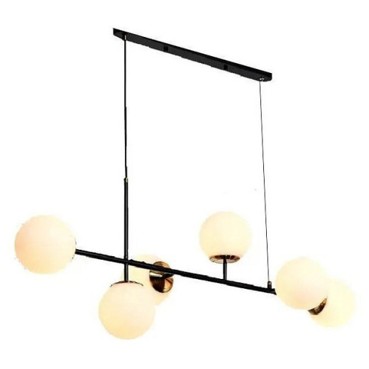 Подвесная люстра iLamp Golden 9136P/6 BK-WH