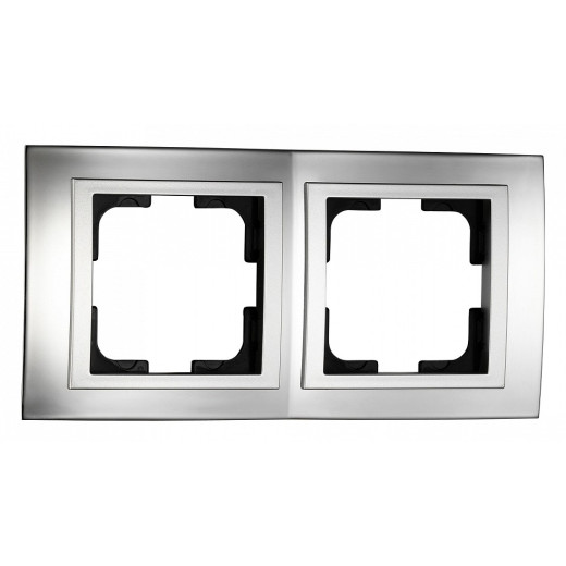 Рамка на 2 поста Mono Electric Chrome 106-410000-161