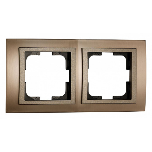 Рамка на 2 поста Mono Electric Style Aluminium 107-810000-161