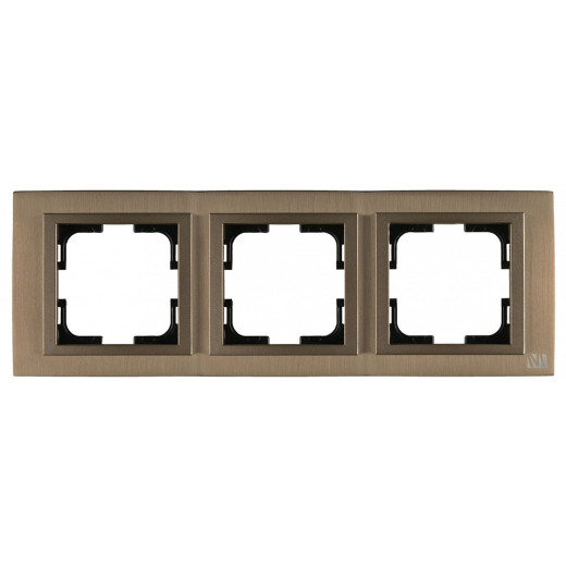 Рамка на 3 поста Mono Electric Style Aluminium 107-810000-162