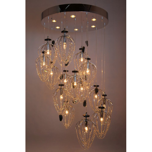 Подвесная люстра Manne PL.5301 PL.5301-(10+5)+6CH-cristall