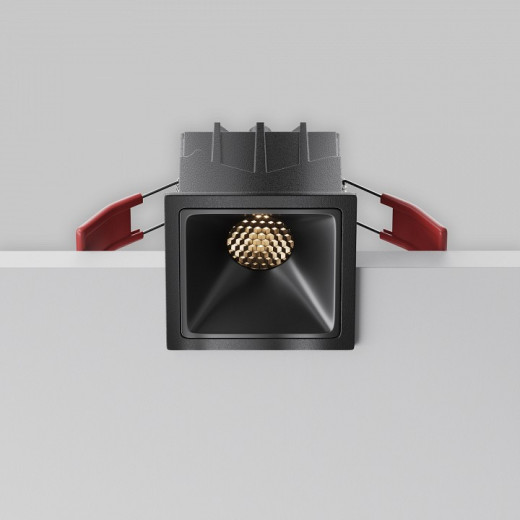 Встраиваемый светильник Maytoni Alfa LED DL043-01-10W3K-SQ-B-1