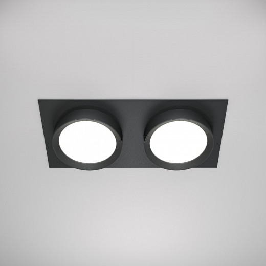 Встраиваемый светильник Maytoni Hoop DL086-02-GX53-SQ-B