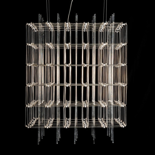 Подвесная люстра O-LUCE Cosmic Glass ячейка 15*15 см 1094011-0